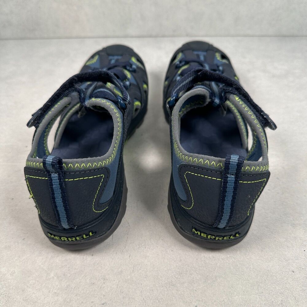 Merrell Women's Navy and Lime Sport Sandals - Picture 6 of 10